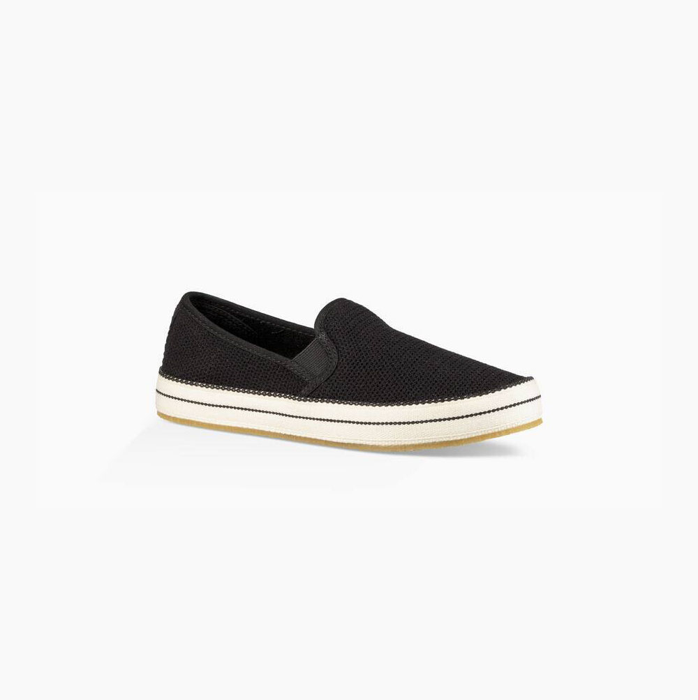 UGG Bren Slip-On Black Sneakers for Women (EBZJ23479)